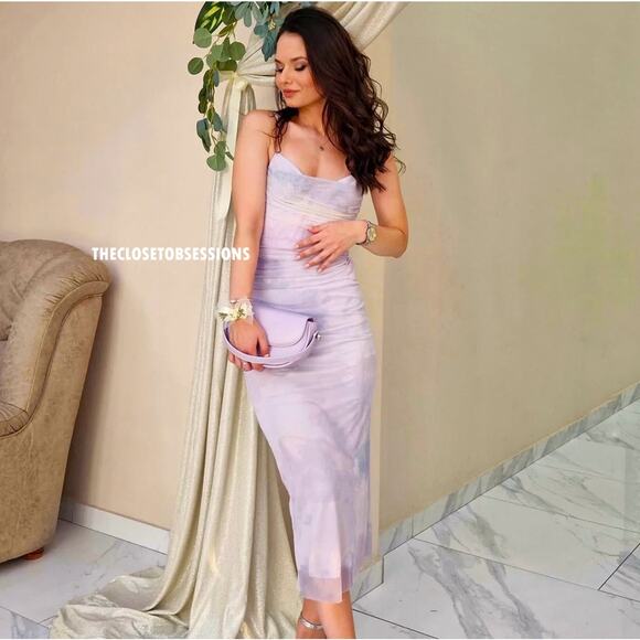 ZARA Printed Ruched Dress NWT LAST ONE!!! - Picture 1 of 16